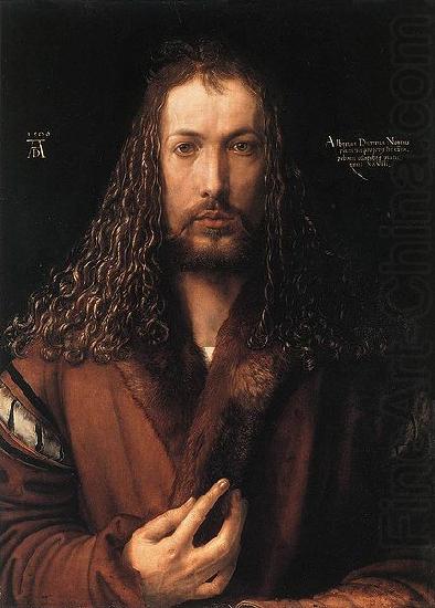 Albrecht Durer self-portrait in a Fur-Collared Robe china oil painting image